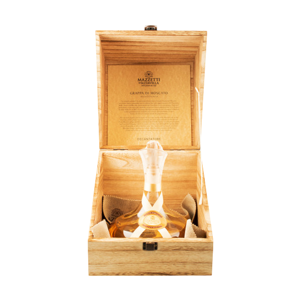 Купить Grappa di Moscato 0,7л 43% декантер дер,шкатулка EA0560