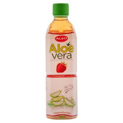 Купити Алое вєра "Aleo Strawberry" зі смаком полуниці0,5л (Тайвань, ТМ "Aleo")