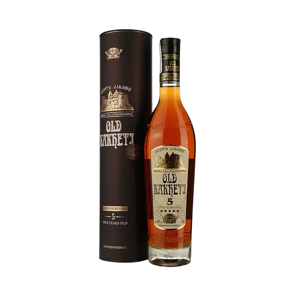 Купити Бренді "Старий Кахеті" 5 рок 0,5л 40% у тубусі (Грузія, ТМ "Старий Кахеті")