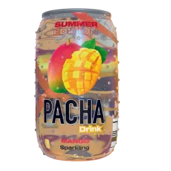 Купити Лимонад зі смаком манго "Pacha Mango" 0,33 пет (Бельгия, ТМ "Pacha")