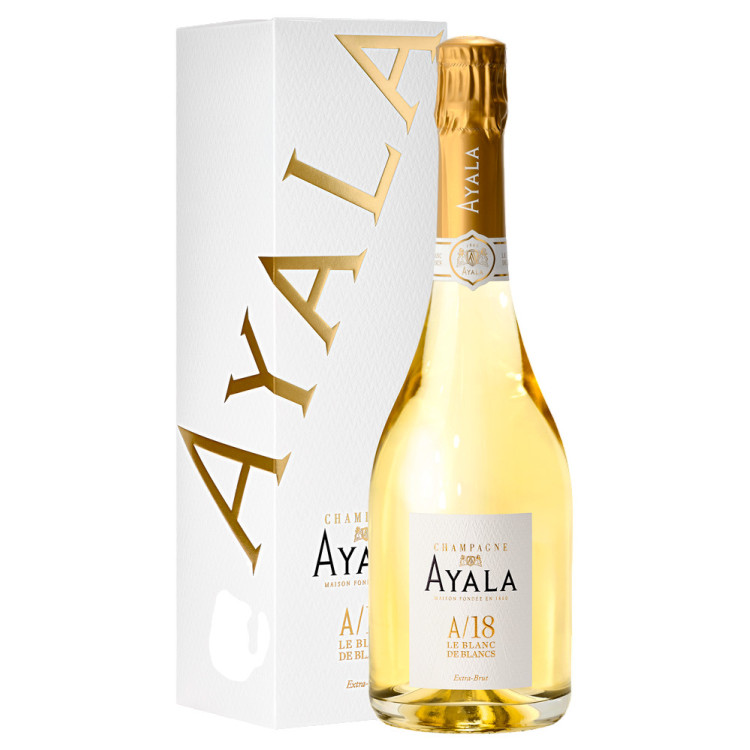Шампанское "Champagne Blanc De Blancs A/18" бел.экстр/брют0,75л 12% кор (Франция, Шампань,ТМ"Ayala")