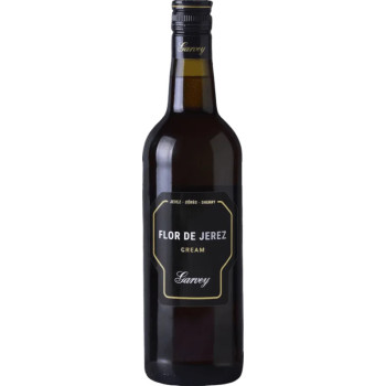 Херес "Cream Flor De Jerez" 0,75л. бел. слад. 15,5% (Испания, Херес, ТМ "Garvey")