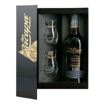 Ром "Zacapa Edicion Negra" 0,7л 43% подар кор +2 склянки(Гватемала, ТМ "Zacapa")