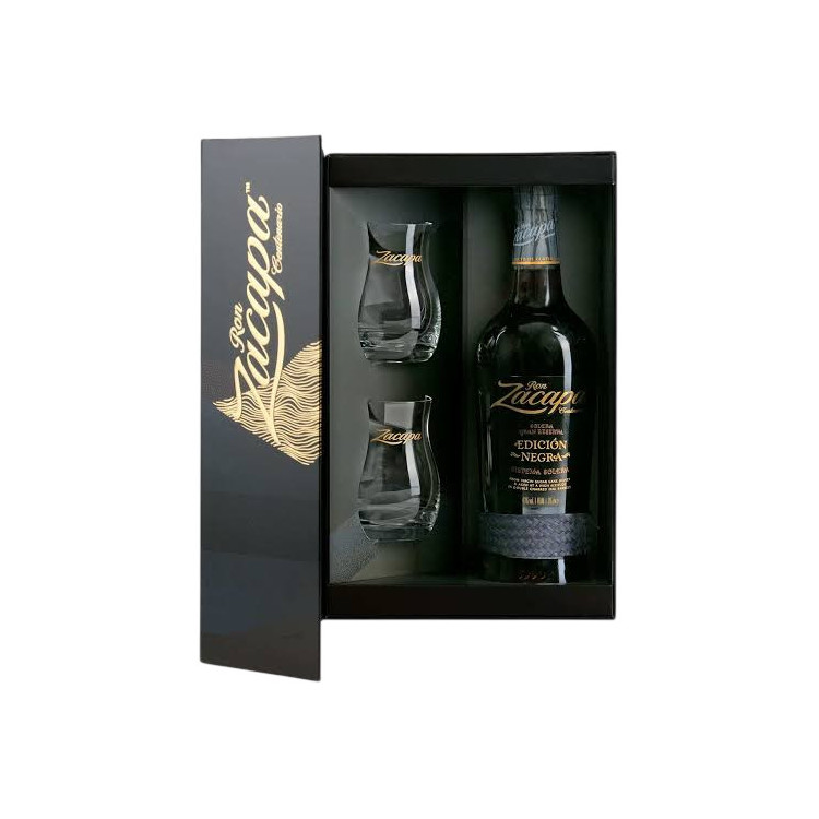 Ром "Zacapa Edicion Negra" 0,7л 43% подар кор +2 склянки(Гватемала, ТМ "Zacapa")