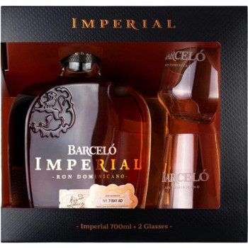 Ром "Barcelo Imperial Onyx" 0.7л 38% кор+2келихи (Домінікана ,TM "Barcelo")