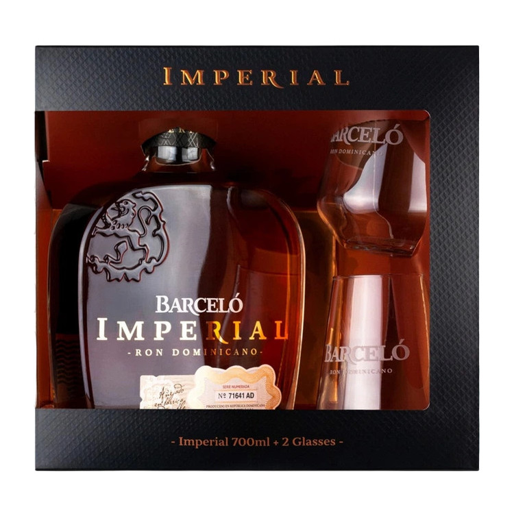 Ром "Barcelo Imperial Onyx" 0.7л 38% кор+2келихи (Домінікана ,TM "Barcelo")