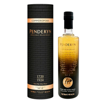 Віскі "Penderyn Single Malt Copperopolis" 0,7л 46% тубус (Уельс, ТМ "Penderyn")