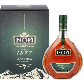 Коньяк "Ной Араспел 7 років" 0,5л 40% кор. (Вірменія, ТМ "Ной")
