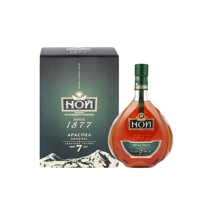 Коньяк "Ной Араспел 7 років" 0,5л 40% кор. (Вірменія, ТМ "Ной")