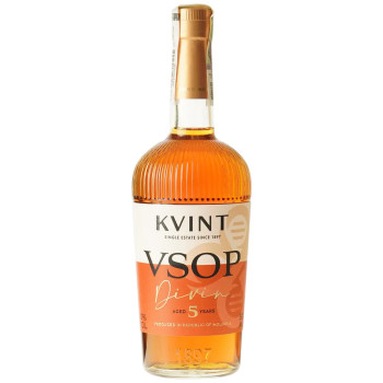 Коньяк "Kvint 5YO VSOP" 0,5л 40% jazz (Молдова, ТМ "Kvint")